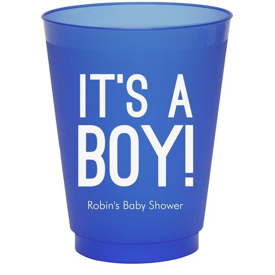 It's A Boy Colored Shatterproof Cups